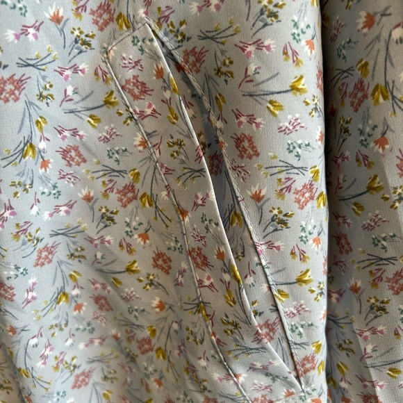 Polagram Floral Baby Blue Zip Up Jacket - Picture 7 of 8